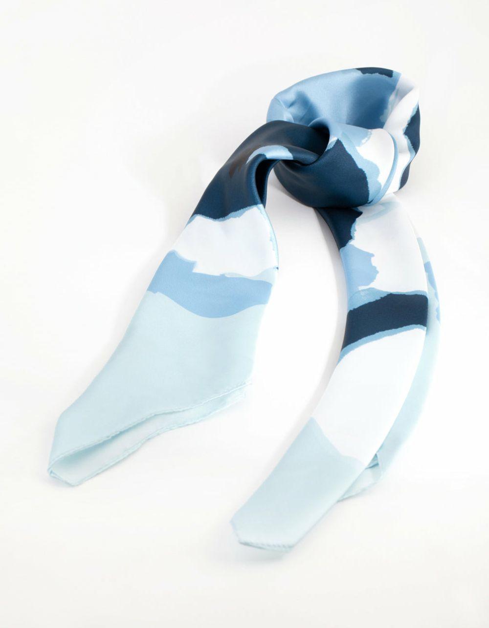 Blue Splatter Bandana Hair Scarf Accessories