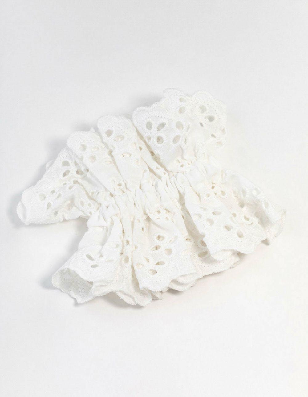 Broderie Fabric Anglaise Scrunchie Accessories