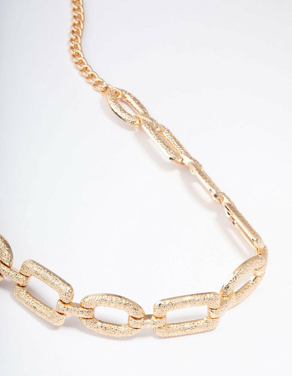 Gold Oval Link Chain Belt Accessories