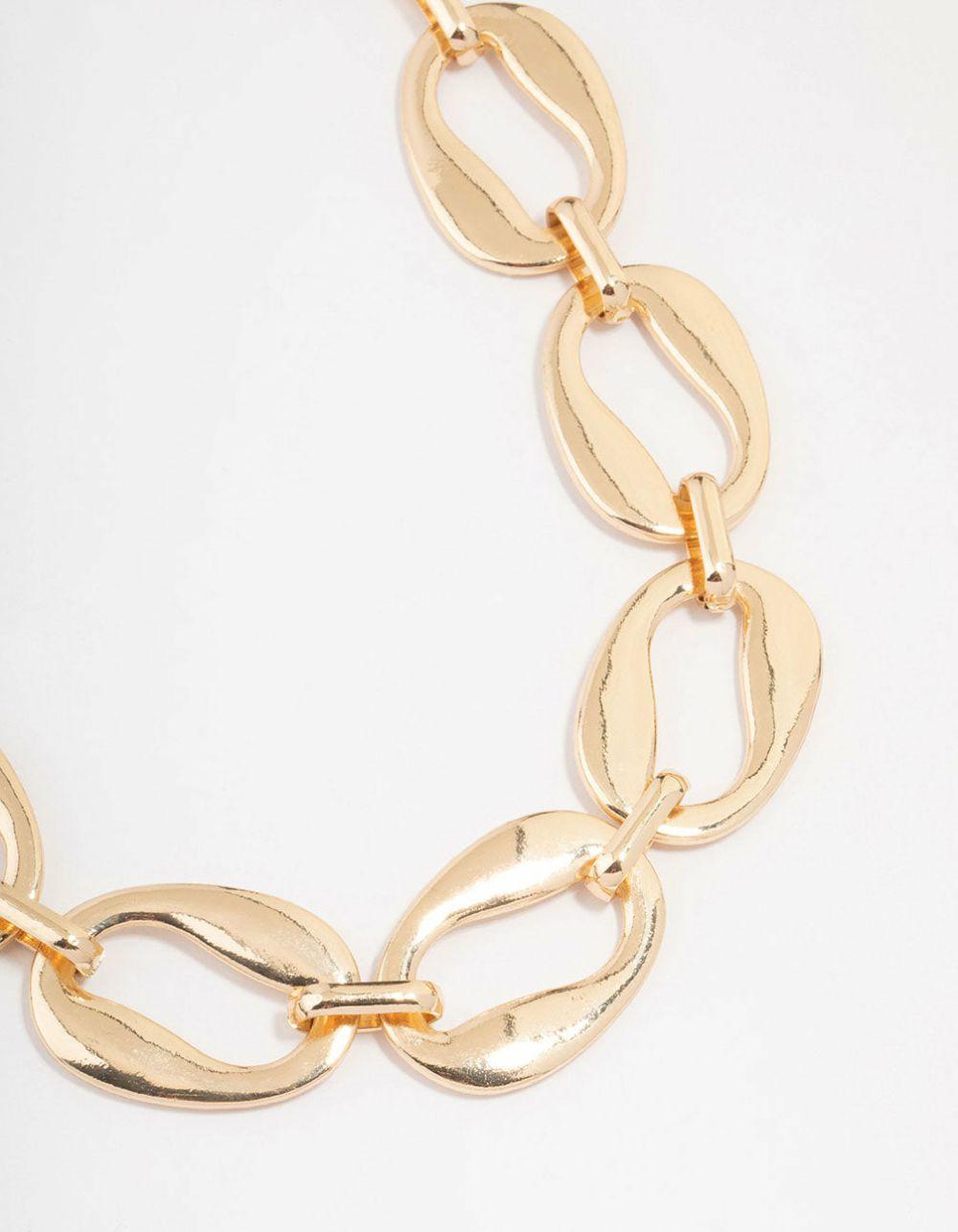 Gold Statement Chain Necklace Jewellery