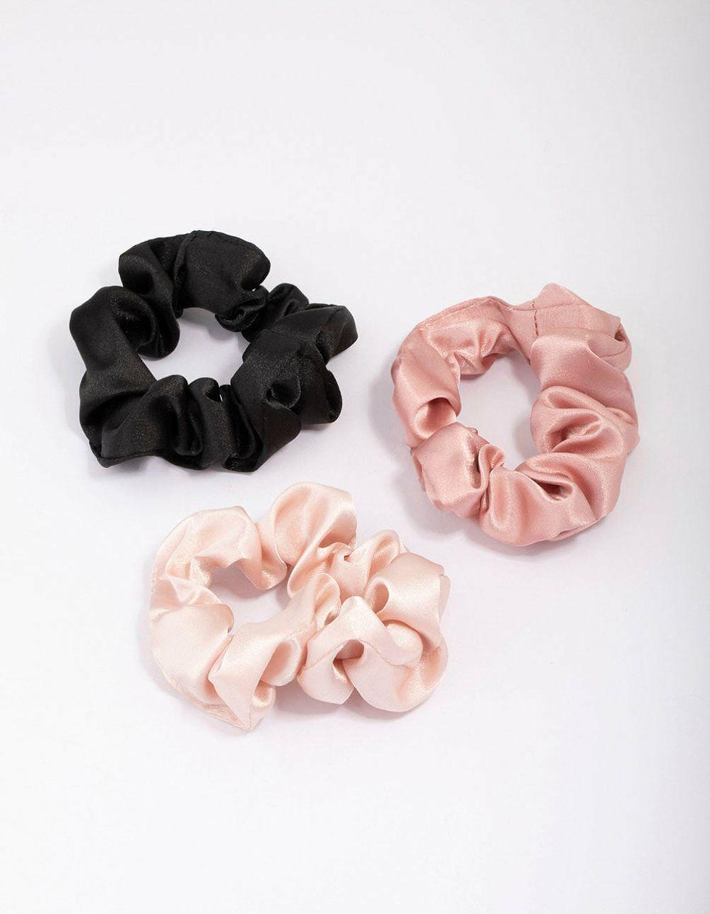 Pink Hair Scrunchie 3-Pack Accessories