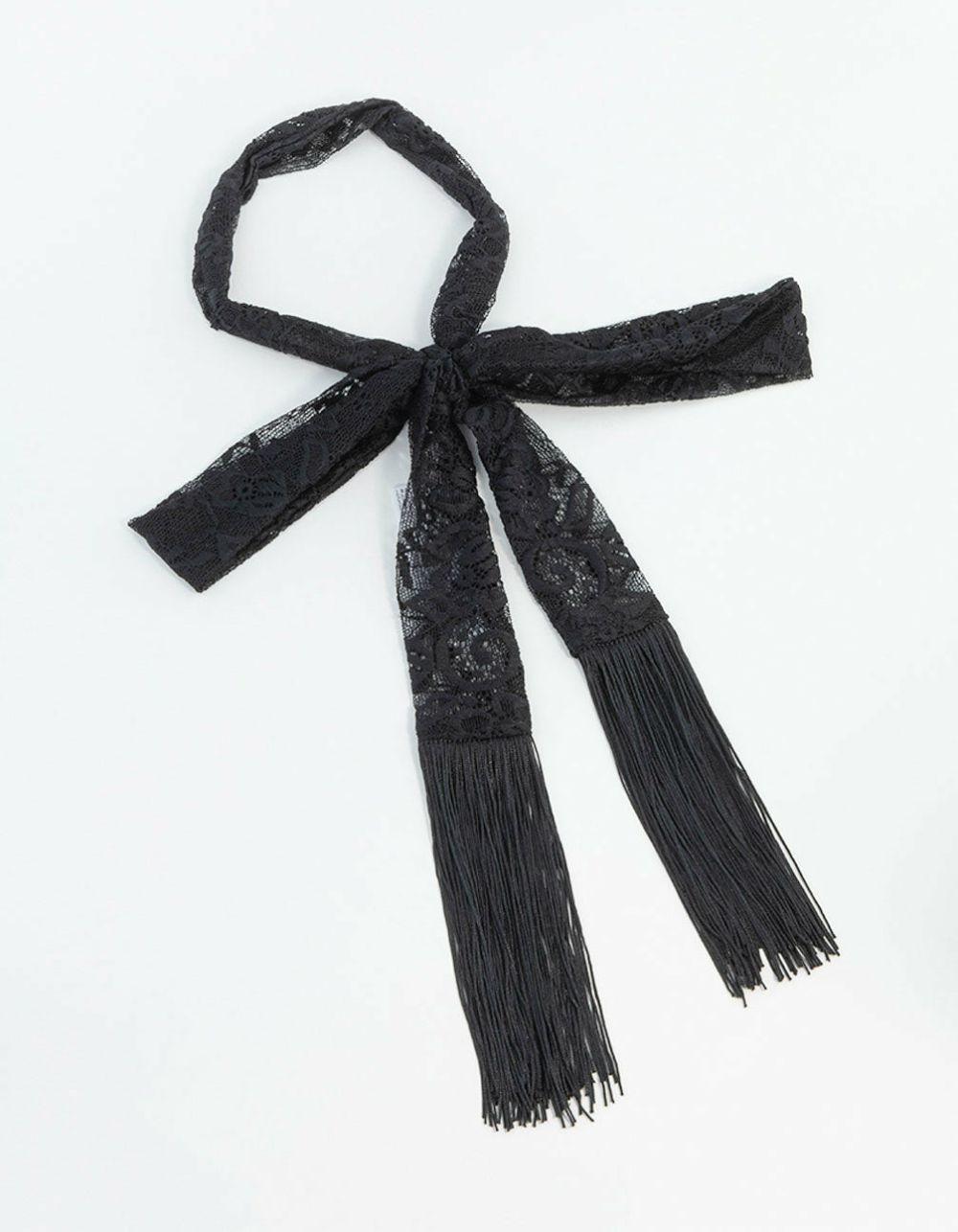 Thin Fabric Lace Fringe Scarf Accessories