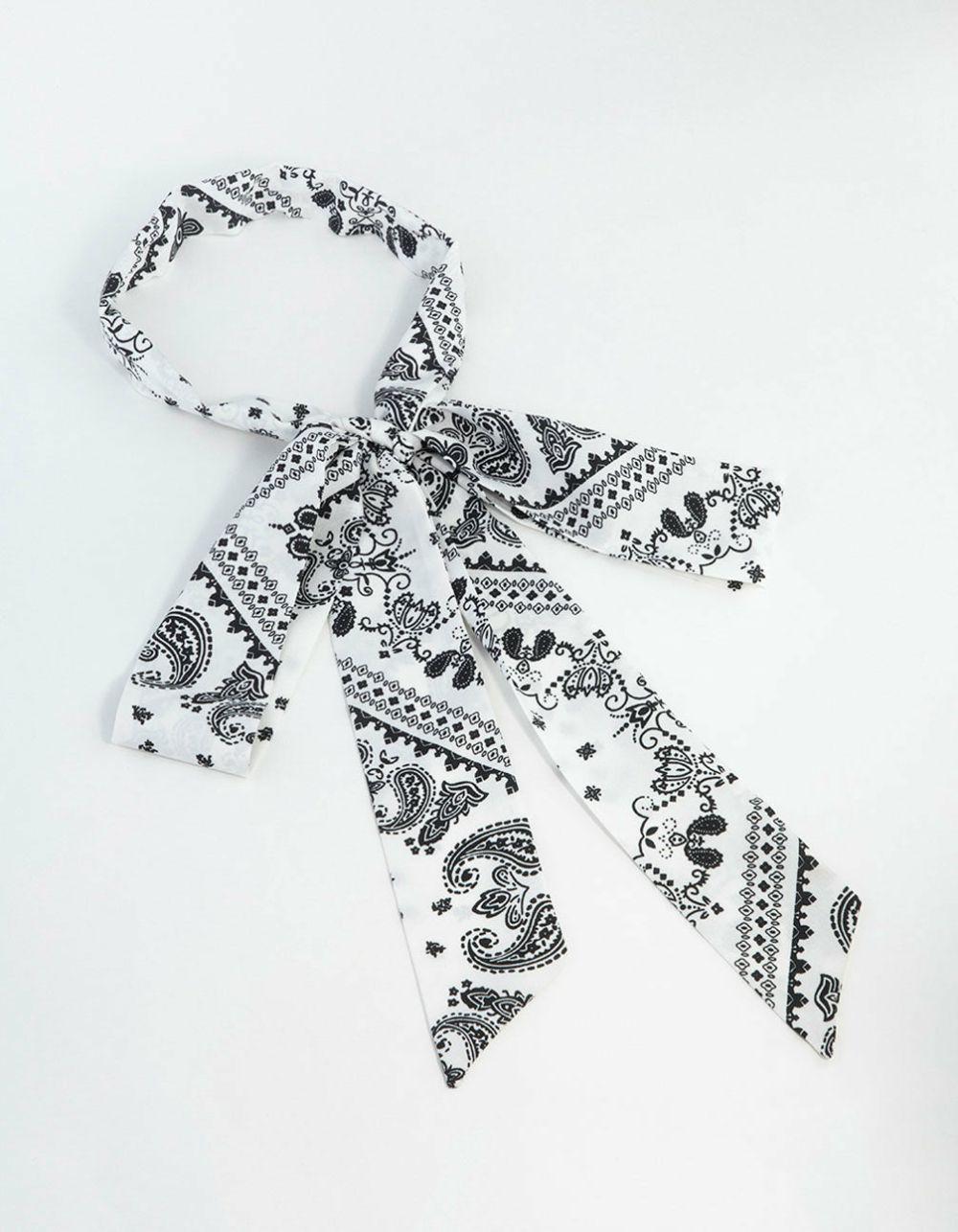 Thin Paisley Fabric Scarf Accessories