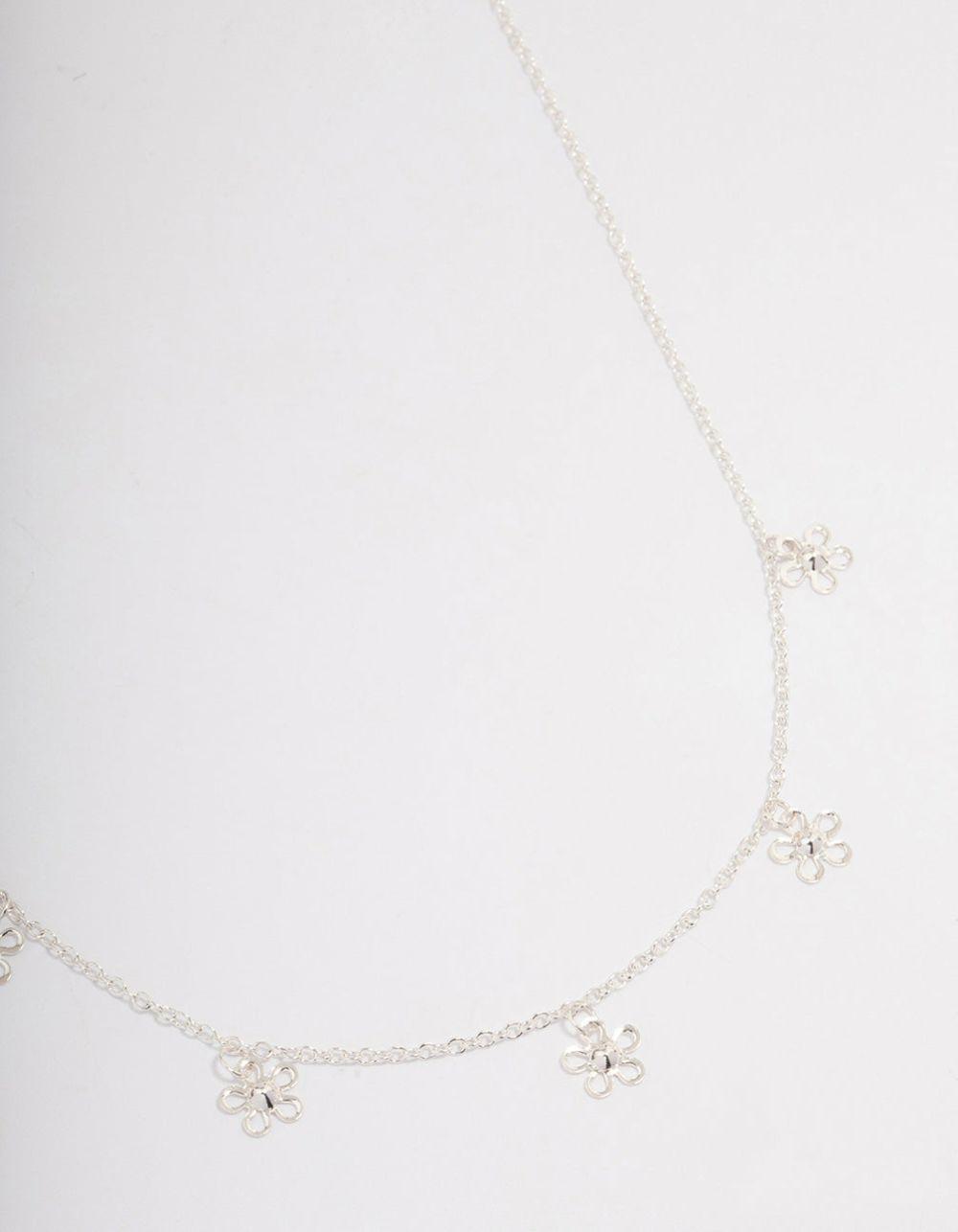 Silver Daisy Garden Necklace Jewellery